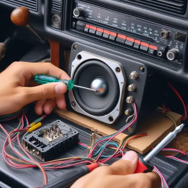 cleaning car speakers